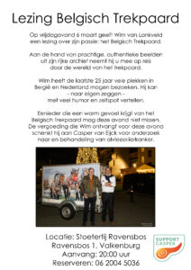 Lezing over trekpaarden door Wim van Lankveld @ Stoeterij Ravensbos